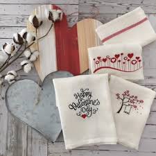 Free shipping on orders over $25 shipped by amazon. Valentines Day Flour Sack Kitchen Towels Embroidery Project By Linda Mills