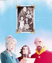 Born 107ag, katara is 22 and aang is 20, that makes him 63 in book one and 66 in book four, 8 in the family picture. Untitled Image 2144531 On Favim Com