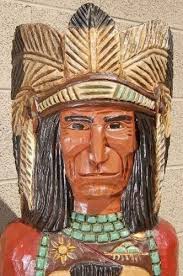 5' WOODEN CIGAR STORE INDIAN 5 ft Sculpture, RED SHIRT, F Gallagher XTRA  $50 OFF