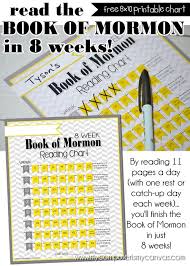 New Lds Freebie Book Of Mormon Reading Chart My Computer