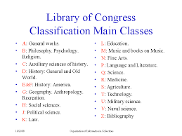 It is used by most research and academic libraries in the u.s. Advantages Of Library Of Congress Classification Scheme
