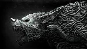 Download Wallpaper 1920x1080 Wolf Teeth Drawing Aggression Black White Full Hd 1080p Hd Background Wolf Wallpaper Animal Wallpaper Art Wallpaper