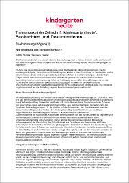 Das große entwicklungsposter u3 beobachtungsbogen. Beobachten Und Dokumentieren Themenpaket Kindergerten Heute