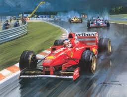Spa 97 Schumi Motorsport Art Racing Artwork Racing Art