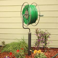 Yard Butler Free Standing Swivel Hose Reel with Post Mount | eBay