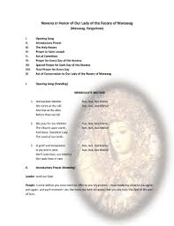 How does the rosary help in praying? Our Lady Of Manaoag Novena Fill Online Printable Fillable Blank Pdffiller