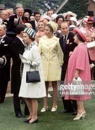 Elizabeth ii (elizabeth alexandra mary; 1970 Royals At Ascot Queen Elizabeth Ii With Princess Anne And The Queen Mother In The Unsaddling Enclosure At Ascot 17th June 1970 They Are Awaiting The Arr