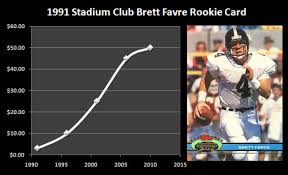 This brett favre rookie is probably one of the weirder ones in terms of design. 1991 Stadium Club Brett Favre Rookie Card 94 Gma Grading Sports Card Grading