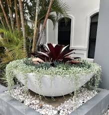 Large Planter Big Pot Feature Planter Landscaping Ideas Bromeliad Chalk Sticks Potted Plants Outdoor Large Planters Large Garden Pots
