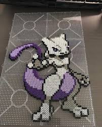 Mewtwo Pokemon Perler Beads By Artbyfredd Pokemon Perler Beads Pokemon Bead Perler Bead Art