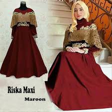 Biru muda dan kuning cerah. Gamis Warna Maroon Kombinasi Mocca Style Gamis