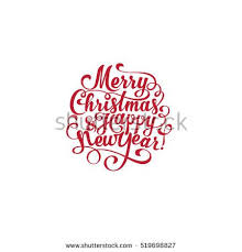 Merry Christmas And Happy New Year Vector Text Calligraphic Lettering Design Card Creati Happy New Year Vector Happy New Year Calligraphy New Year Calligraphy