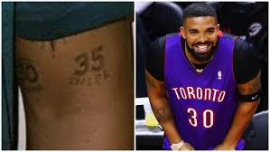 I have not seen him with those tatoos, but you guys haven't notice the one on his wrist. Drake S Warriors Tattoos Finals Confirm Kd Curry Ink Heavy Com