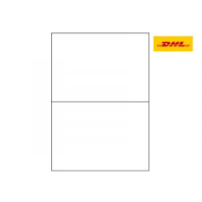 Dänemark (außer färöer, grönland), estland, finnland (außer . Dhl Din A4 Papier Versandetiketten 210x148 5 Mm 2 Etiketten Je Blatt