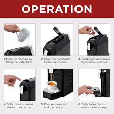 These capsules come in large variety of coffee flavor strengths. Small Espresso Coffee Machine Coffee Capsule Maker For Nespresso Compatible Capsules Original Line With 20 Bar High Pressure Pump Programmable Cups Control 1255w Home Kitchen Kolhergroup Kitchen Dining