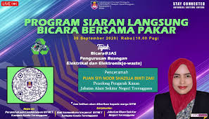 Jabatan kebajikan masyarakat negeri terengganu. Program Siaran Langsung Bicara Bersama Pakar Bicara Jas Pengurusan Buangan Elektrikal Elektronik E Waste Read Uitm