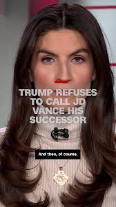 CNN's Kaitlan Collins discuss President Trump's remarks to Fox News about  whether or not Vice President JD Vance will succeed Trump in the next  presidential election. #CNN #News #trump