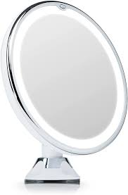 Amazon Com Fancii 7x Magnifying Lighted Vanity Makeup Mirror With 20 Natural Led Ring Lights Locking Suction Cup Cordless Travel Cosmetic Mirror Maya 7 Home Kitchen