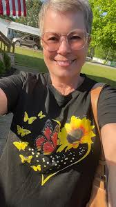 Sunflower and Butterfly T-Shirt Favorite