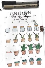 This is a necessary step for the development of drawing skills !!! 25 Best Succulent Cactus Doodle Ideas For Bujo Addicts Crazy Laura