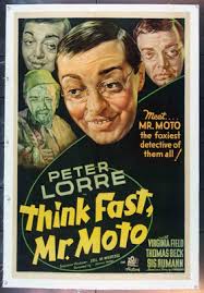 Original Think Fast, Mr. Moto (1937) movie poster in C8 condition for $2000