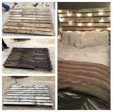diy wood pallet headboard crafty morning lit en palette tete de lit palette deco tete de lit