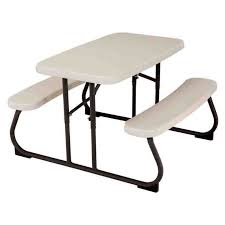Outdoor Lifetime Products Kids Folding Picnic Table Almond 280094 Kids Picnic Table Folding Picnic Table Outdoor Picnic Tables