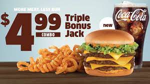 They also have tiny tacos (tiny tacos!!), which you can order this article was originally published on jan 31, 2020. Jack In The Box Serves Up New 4 99 Triple Bonus Jack Combo Deal Chew Boom