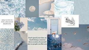 Desktop Wallpaper Blue Aesthetic In 2021 Aesthetic Desktop Wallpaper Cute Desktop Wallpaper Cute Laptop Wallpaper