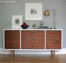 Bassett Mid Century Dresser Makeover Saw Nail And Paint Diy Furniture Bedroom Mid Century Dresser Mid Century Modern Dresser
