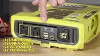 RYOBI ONE+ 18V 1000-Watt Max 12-Volt Automotive Power Inverter RYi1030A