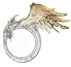 Winged Dragon Ouroboros Tattoo Design Ouroboros Tattoo Dragon Tattoo Occult Tattoo