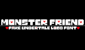 Introducing undertale logo font, this font was used in games. Monster Friend Free Font Fontsrepo