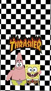  Sponge Bob And Patrick Thrasher Wallpaper Iphone Wallpaper Girly Cartoon Character Pictures Spongebob Wallpaper