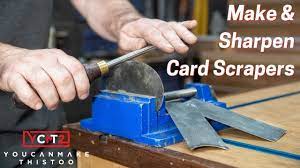 If you want to make your own card scraper with a curved edge, visit this page. How To Make And Sharpen Card Scrapers Youtube