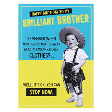 If you are looking for nice birthday cards and happy birthday congratulations as well as ideas how to say happy birthday in some new and original or funny way. Paperlink Jitterbug Brother Birthday Card Temptation Gifts