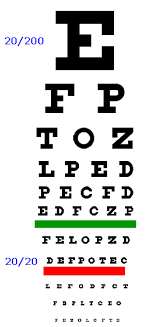 20 described printable eye chart vision test