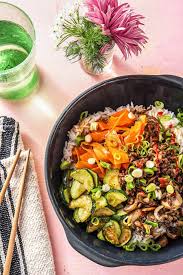 Beef Bibimbap Rice Bowls Recipe Hellofresh Recipe Rice Bowls Recipes Hello Fresh Recipes Recipes