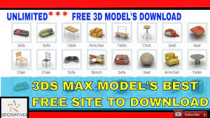 Free 3d bed models available for download. 3d Models Free Unlimited Download Import In 3ds Max Tutorials Youtube