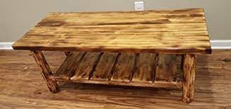Featuring a unique blend of vintage industrial and contemporary style elements, the. Amazon Com Midwest Log Furniture Torched Cedar Log Coffee Table Kitchen Dining