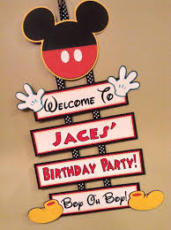 Mickey Mouse Clubhouse Oh Toodles Handmade Personalized Welcome Sign Birthday Baby Shower Mickey Mouse Parties Mickey Mouse Birthday Mickey Theme