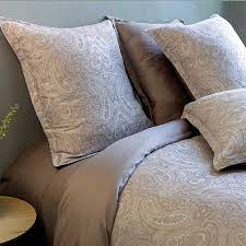 Cflagrant housse de couette grande largeur 240_x_260cm 2 personnes 2 taies 65x65cm100% coton 57 fils galets zen bouddha orchidée. Parure Housse De Couette Vienne Taupe La Compagnie Du Blanc