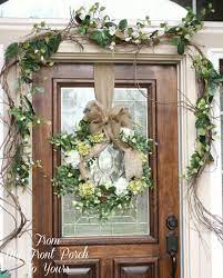 Simple Spring Front Porch Spring Decor Door Decorations Front Porch Decorating