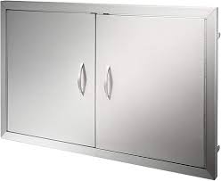 Shaker style kitchen doors offer a simple way of updating your kitchen. Buy Mophorn Bbq Access Door 36w X 21h Inch Double Bbq Door Stainless Steel Outdoor Kitchen Doors For Bbq Island Grill Station Outside Cabinet Online In Indonesia B07nrvp5h9