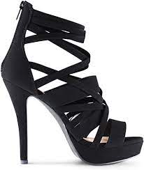 Visit & lookup immediate results now. Amazon Com Dubai Women S Open Toe High Platform Ankle Strap High Heels Stiletto Sandals Heeled Sandals