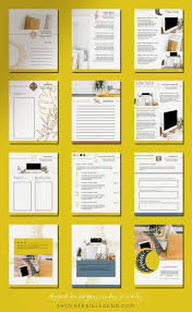 40 Page Ebook Workbook Canva Template Boho Blogger Design Etsy In 2020 Workbook Design Ebook Design Booklet Design