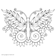 Check spelling or type a new query. Butterfly Coloring Page Hard Novocom Top