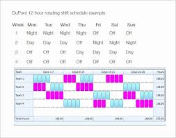 That's because the schedule uses 4 crews. 12 Hour Shift Schedules For 7 Days A Week