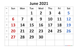 Free Printable June 2021 Calendar Premium In 2020 Monthly Calendar Printable Calendar Template Printable Calendar Template