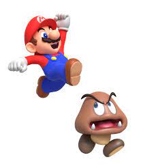 Mario Jump On Goomba Render By Https Www Deviantart Com Nintega Dario On Deviantart Mario Super Mario Super Mario Art